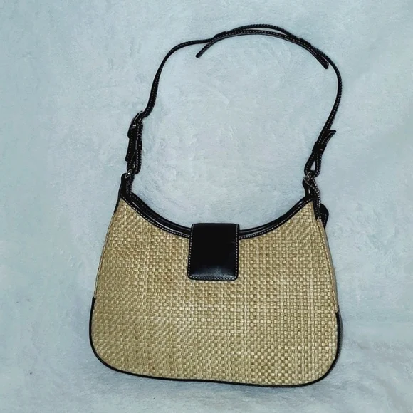 Coach | Bags | Coach Vintage Straw Woven Shoulder Bag Mk859